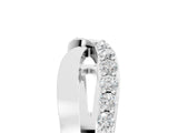 White gold Twist Pave Round Diamond Infinity Band with Channel Setting_17