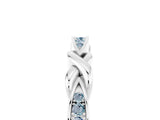 White gold Twisted Aquamarine Marquise Pavé Band with Shared Prong Setting_11