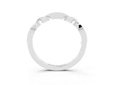 White gold Twisted Aquamarine Marquise Pavé Band with Shared Prong Setting_9
