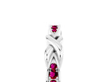 White gold Twisted Garnet Marquise Pavé Band with Shared Prong Setting_11