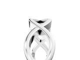 White gold Twisted Infinity Band with No Stone_17