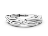 White gold Twisted Infinity Band with Round Stone Setting and Classic Prong_28
