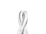 White gold Twisted Infinity Band with Round Stone Setting and Classic Prong_33