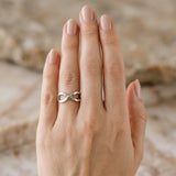 White gold Twisted Infinity Plain Band_29
