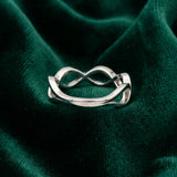 White gold Twisted Infinity Plain Band_32