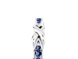 White gold Twisted Marquise Blue Sapphire Pavé Band with Shared Prong Setting_35