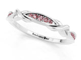 White gold Twisted Marquise Morganite Pavé Band with Shared Prong Setting_25