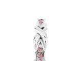 White gold Twisted Marquise Morganite Pavé Band with Shared Prong Setting_34
