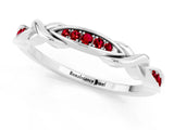 White gold Twisted Marquise Ruby Pavé Band with Shared Prong Setting_31
