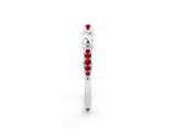 White gold Twisted Marquise Ruby Pavé Band with Shared Prong Setting_32