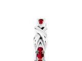 White gold Twisted Marquise Ruby Pavé Band with Shared Prong Setting_35