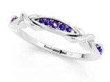 White gold Twisted Marquise Tanzanite Pavé Band with Shared Prong Setting_31