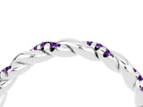 White gold Twisted Pavé Round Amethyst Eternity Band_10