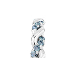 White gold Twisted Pavé Round Aquamarine Eternity Band_11