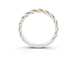 White gold Twisted Pavé Round Citrine Eternity Band with Shared Prong Setting_9