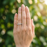 White gold Twisted Pavé Round Diamond Eternity Band with Shared Prong Setting_138