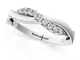 White gold Twisted Pavé Round Diamond Infinity Band_21