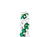 White gold Twisted Pavé Round Emerald Eternity Band_11