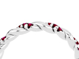 White gold Twisted Pavé Round Garnet Eternity Band_10