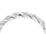 White gold Twisted Pavé Round Moissanite Eternity Band with Shared Prong Setting_10
