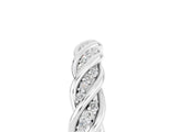 White gold Twisted Pavé Round Moissanite Eternity Band with Shared Prong Setting_11