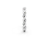 White gold Twisted Pavé Round Moissanite Eternity Band_8