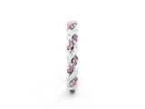 White gold Twisted Pavé Round Morganite Eternity Band_12