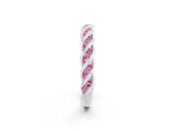 White gold Twisted Pavé Round Pink Sapphire Eternity Band with Shared Prong Setting_20