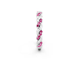 White gold Twisted Pavé Round Pink Sapphire Eternity Band_20