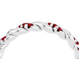 White gold Twisted Pavé Round Ruby Eternity Band_10