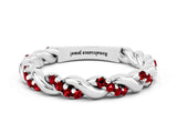 White gold Twisted Pavé Round Ruby Eternity Band_6