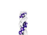 White gold Twisted Pavé Round Tanzanite Eternity Band_11