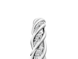 White gold Twisted Pave Round Diamond Eternity Band with Shared Prong Setting_120