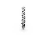 White gold Twisted Pave Round Diamond Eternity Band with Shared Prong Setting_123