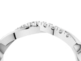 White gold Twisted Pave Round Diamond Infinity Band with Channel Setting_38