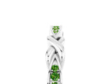 White gold Twisted Peridot Marquise Pavé Band with Shared Prong Setting_11
