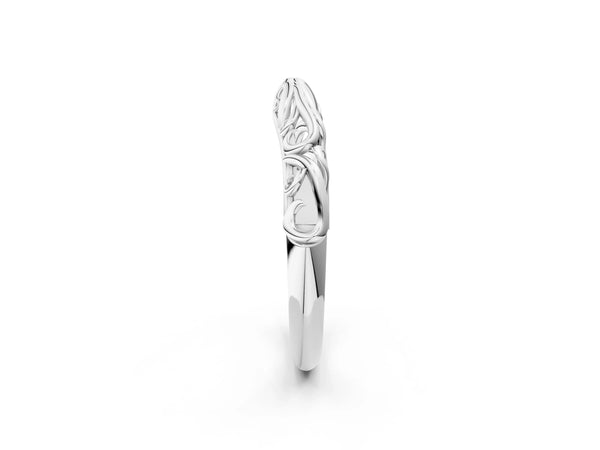 Platinum Twisted Vine Filigree Band