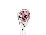 White gold Two-Stone Pear Morganite Bypass Ring with Prong Setting_11
