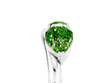 White gold Two-Stone Pear Peridot Bypass Ring with Prong Setting_11