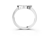 White gold U-Shaped Pavé Round Diamond Contour Band with Shared Prong Setting_27