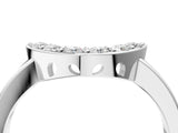 White gold U-Shaped Pavé Round Diamond Contour Band with Shared Prong Setting_28