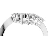 White gold V-Shaped Diamond Accent Band with Round Brilliant Stones and Prong Setting_20