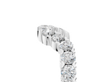 White gold V-Shaped Diamond Round Cut Pavé Band with Prong Setting_17