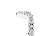 White gold V-Shaped Pavé Round Diamond Chevron Band with Shared Prong Setting_17