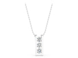 White gold Vertical Channel-Set Round Diamond Bar Pendant_14