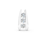 White gold Vertical Channel Set Round Diamond Pendant_12