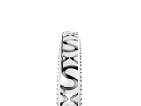 White gold Vintage Engraved Milgrain Band