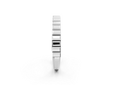White gold White Gold Ribbed Eternity Band_65