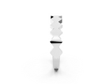 White gold Zigzag Chevron Band with No Stone_83