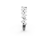 White gold Zigzag Chevron Band_37